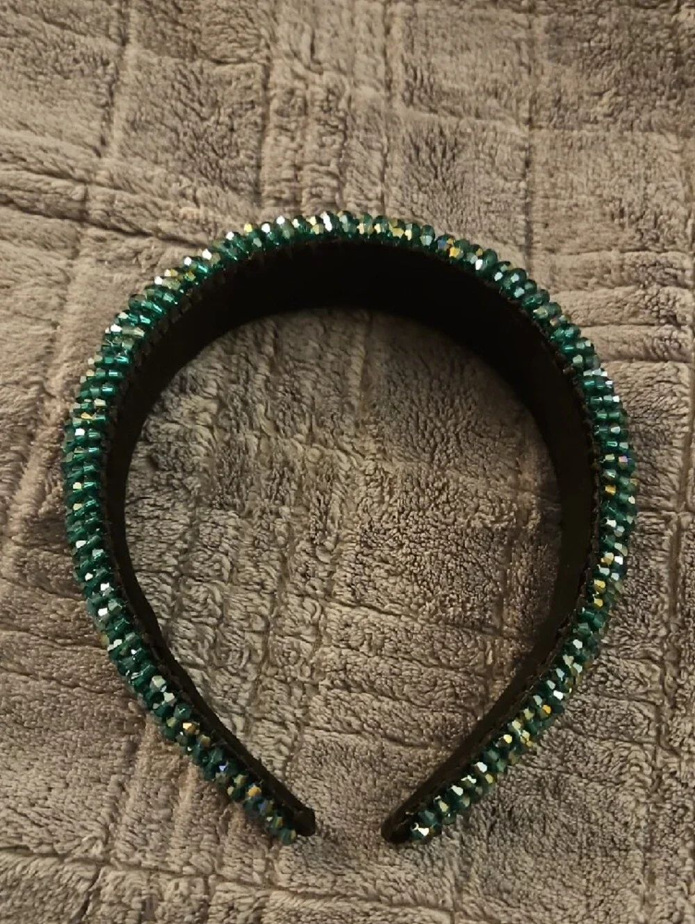 Piper K Green Embellished Jeweled Headband - Picture 3 of 8